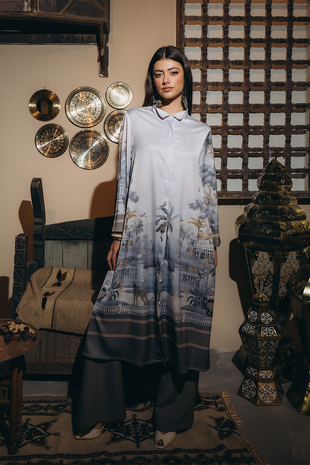 Printed Longline Tunic