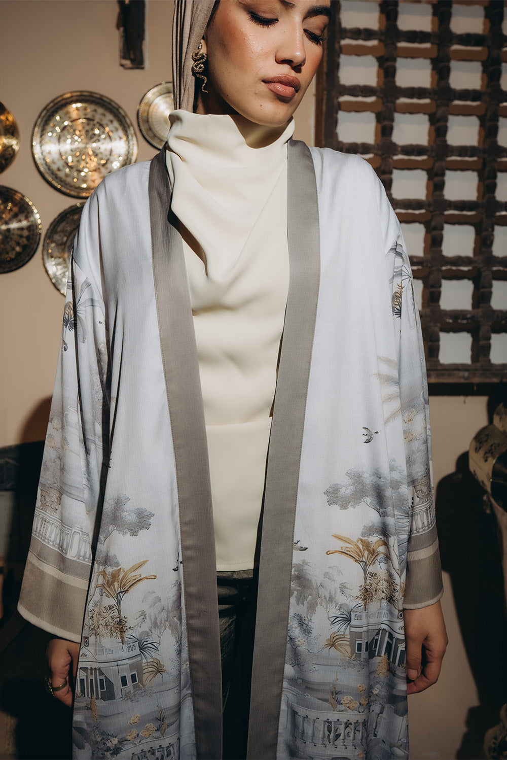 Artistic Printed Cardigan