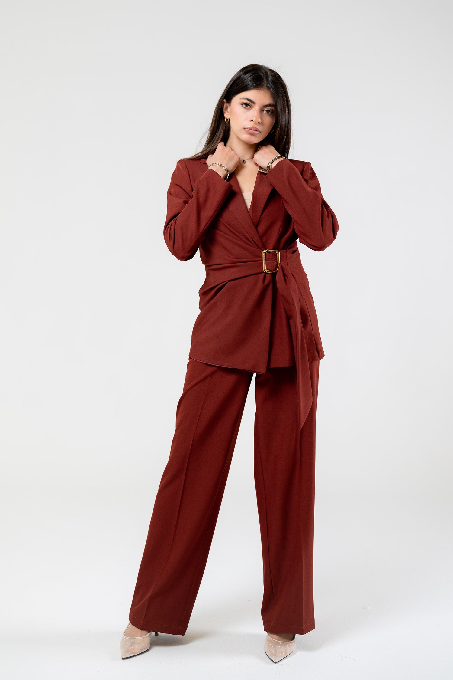 Straight-Leg Trousers