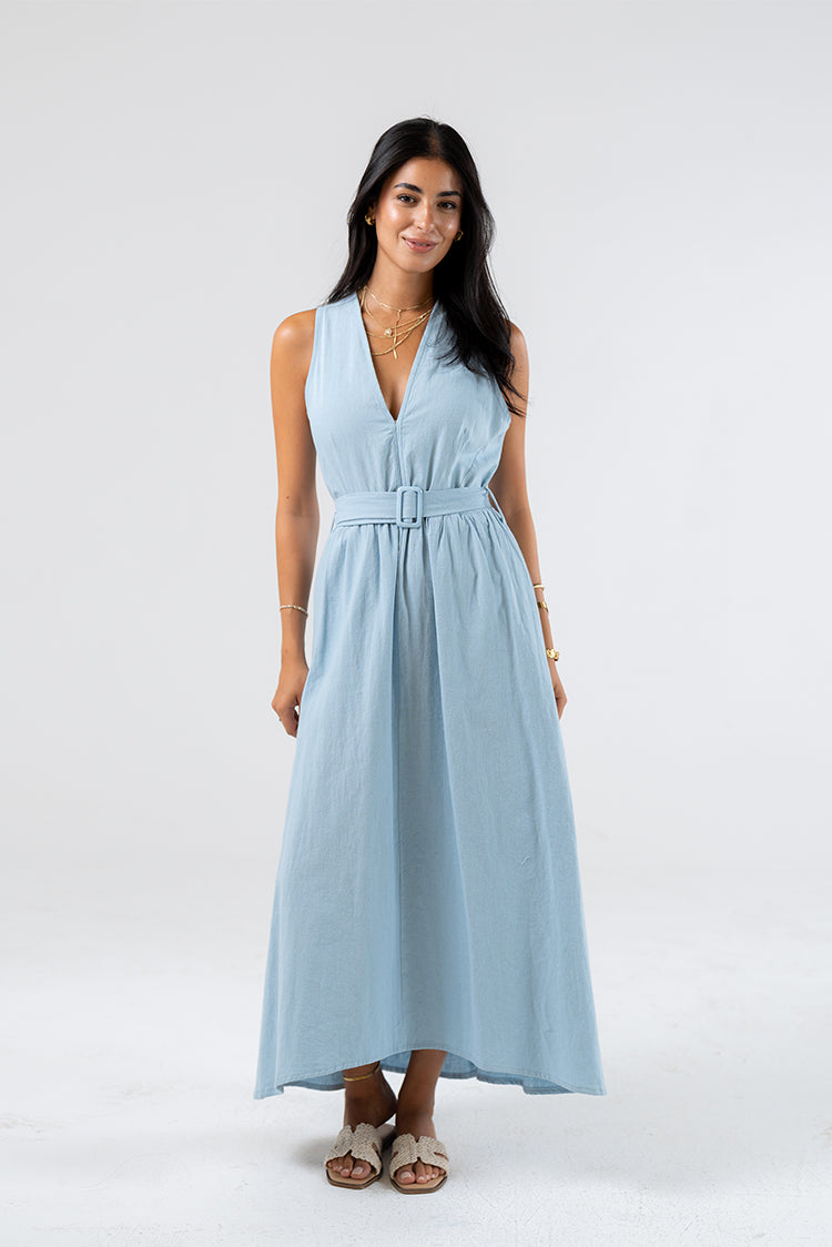 Belted Maxi Dress