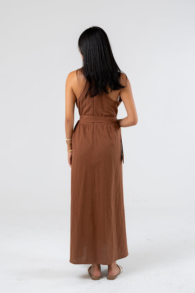 Belted Maxi Dress
