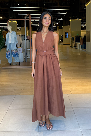 Belted Maxi Dress