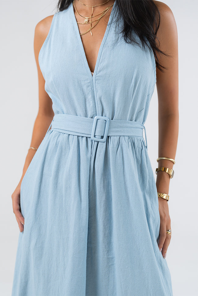 Belted Maxi Dress