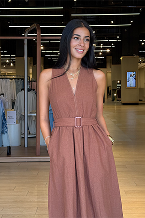 Belted Maxi Dress