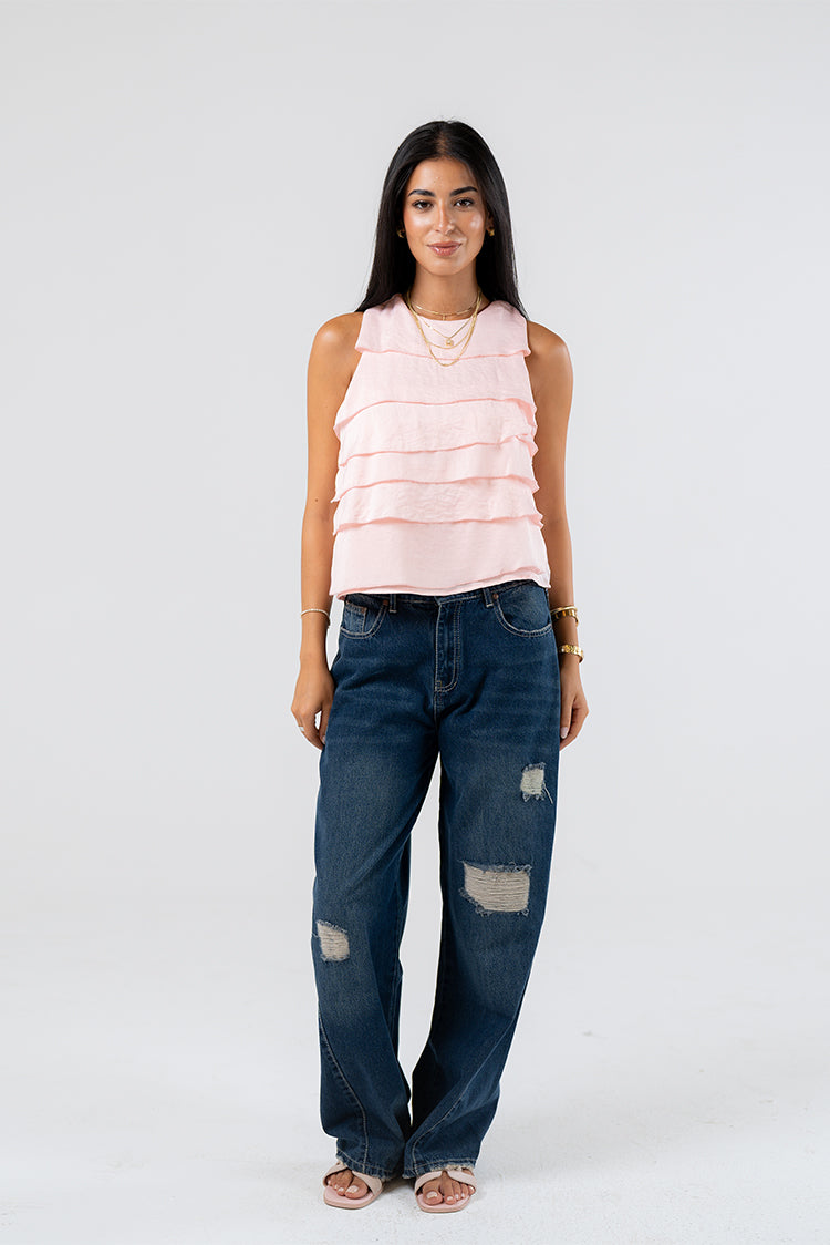Layered Ruffle Blouse
