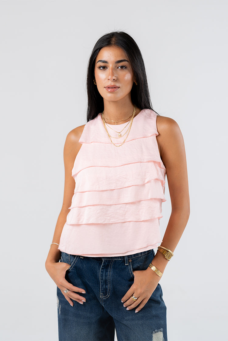 Layered Ruffle Blouse