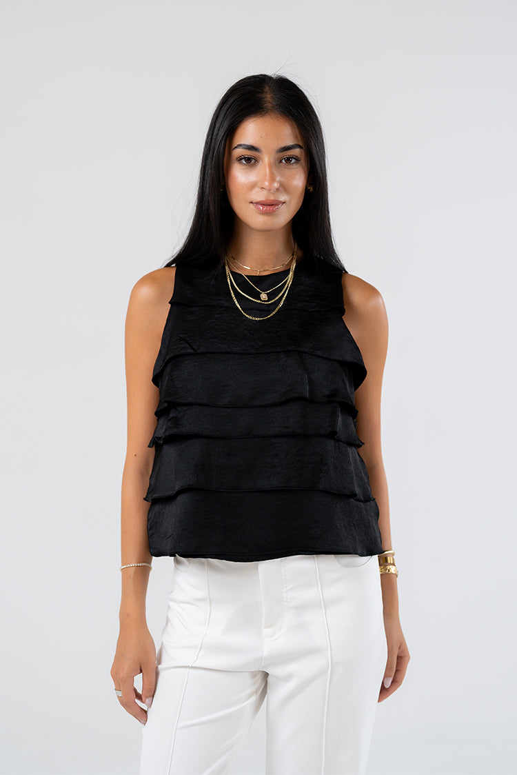 Layered Ruffle Blouse