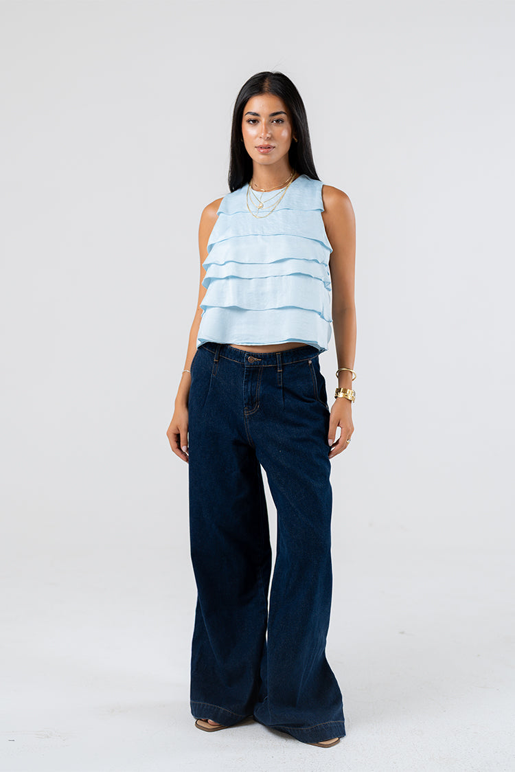 Layered Ruffle Blouse