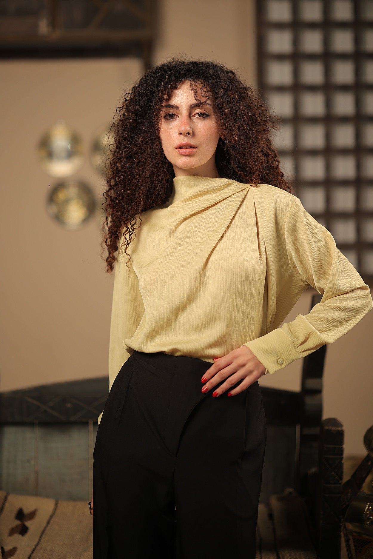 Soft Pleat  Blouse