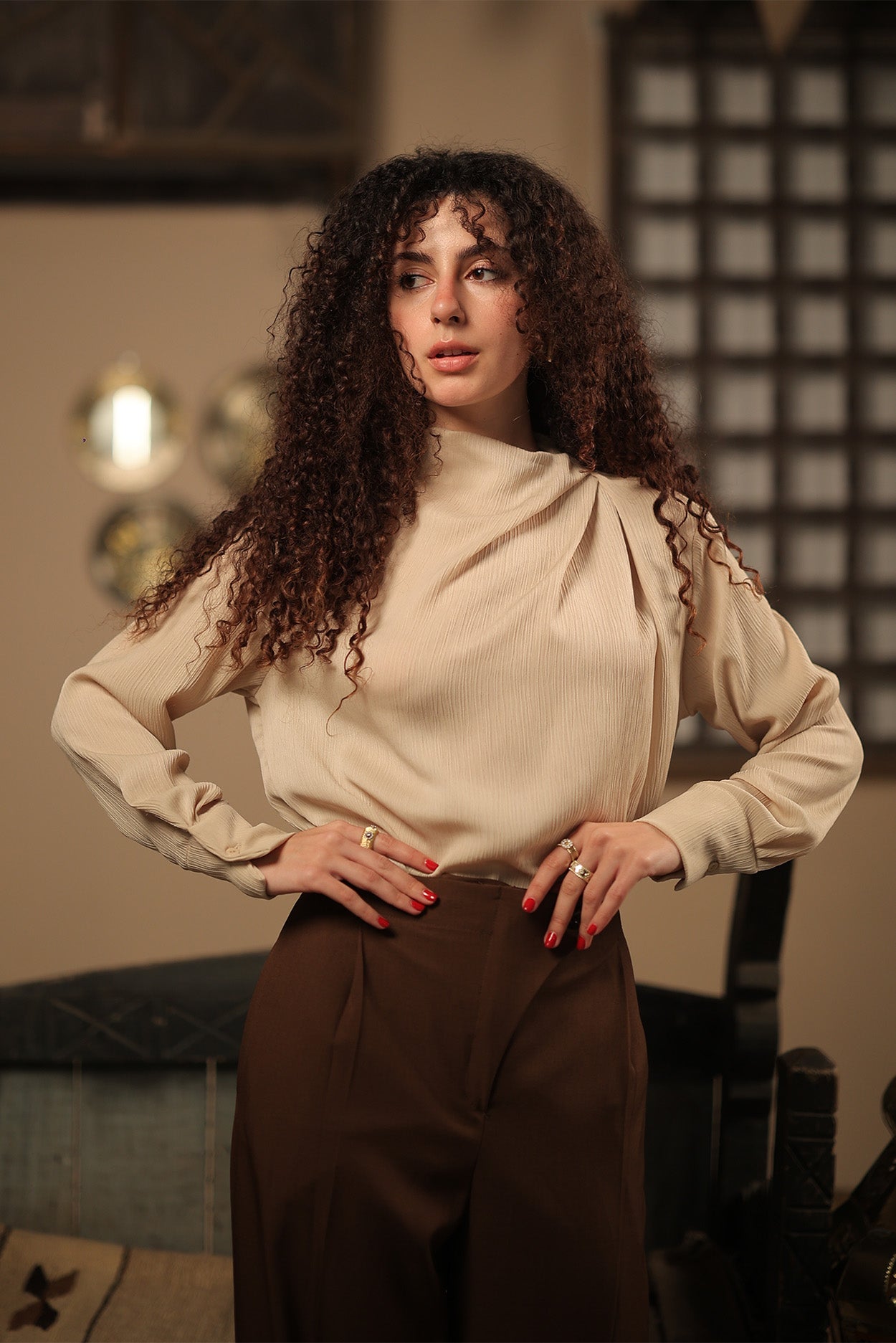 Soft Pleat  Blouse