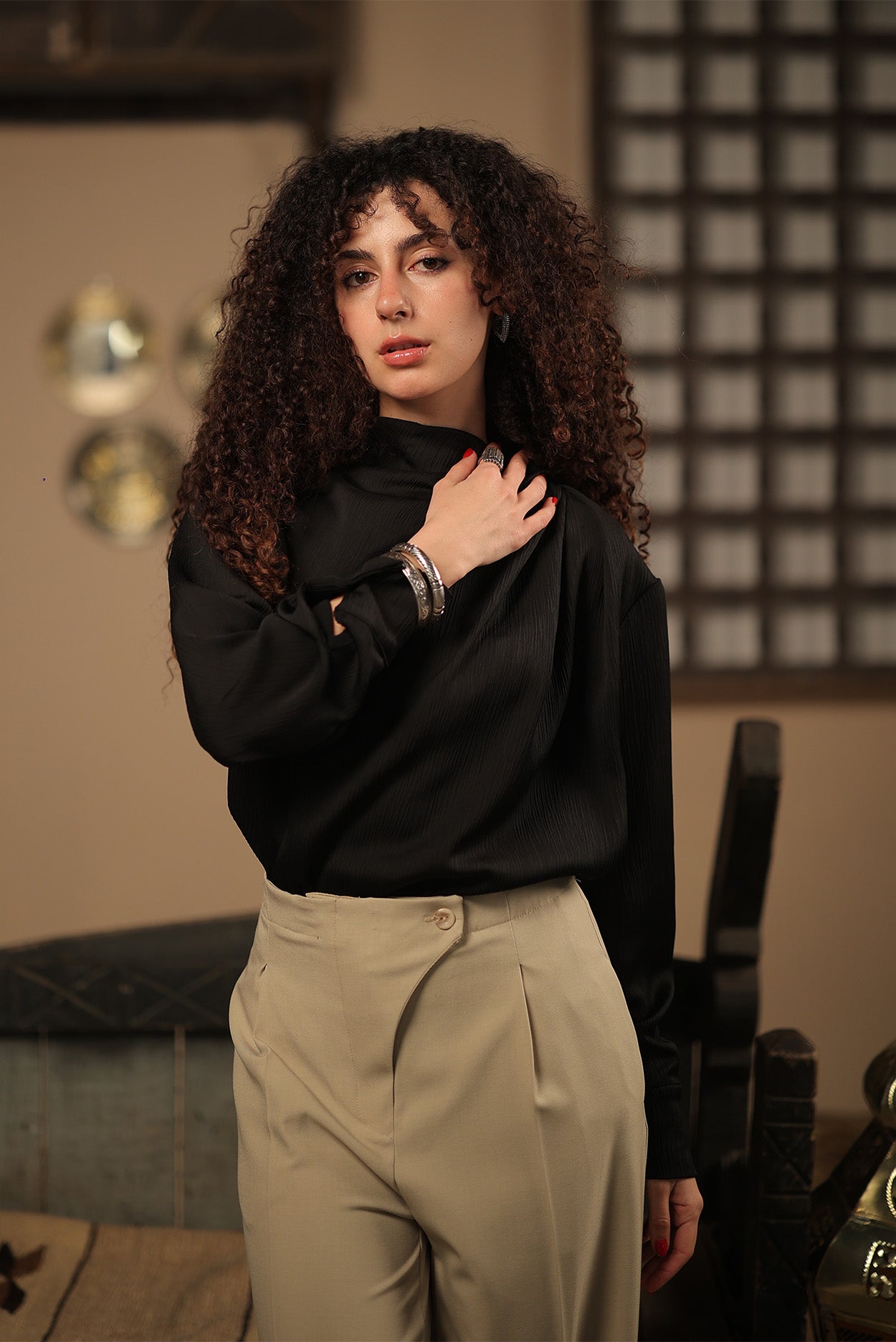 Soft Pleat  Blouse