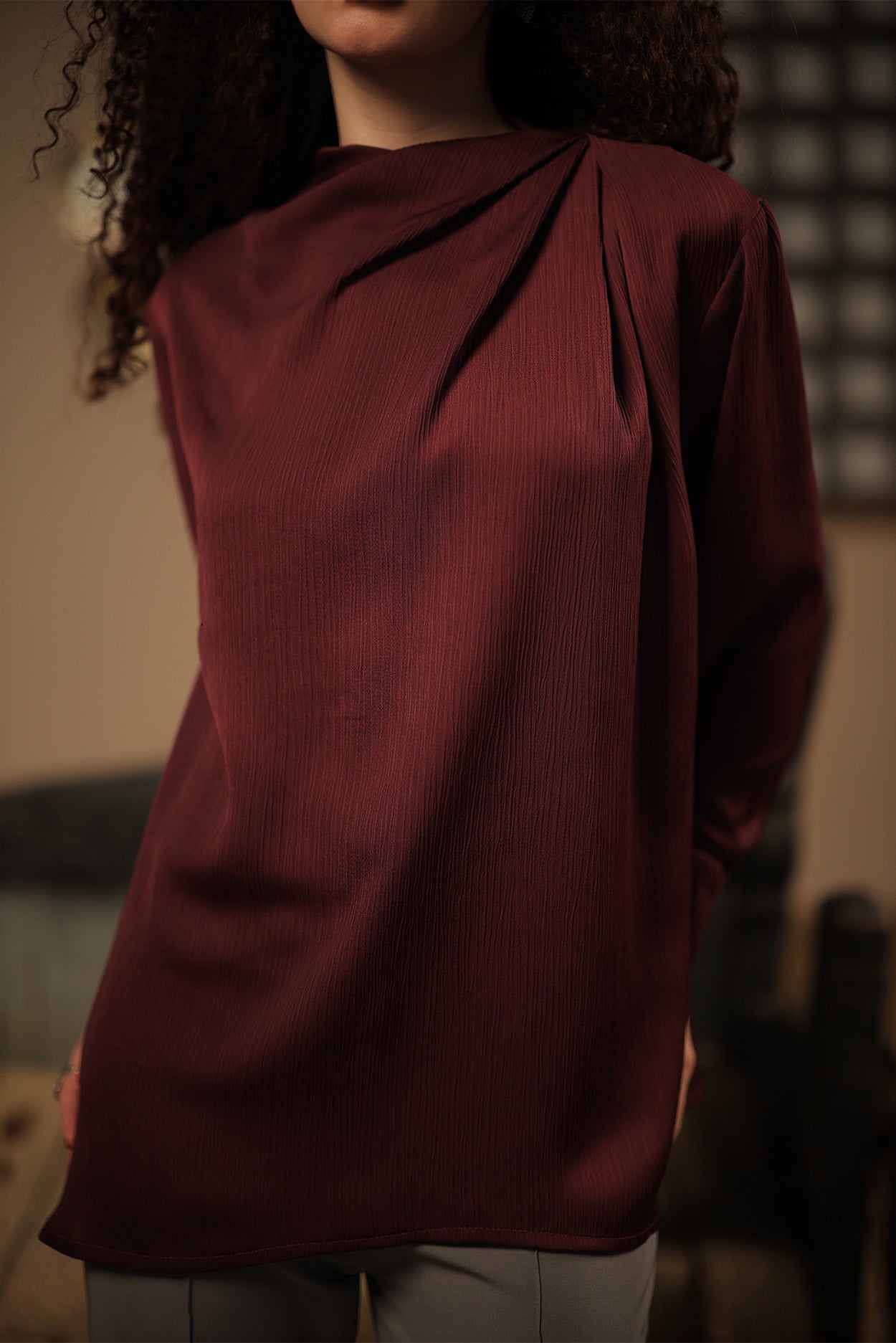 Soft Pleat  Blouse