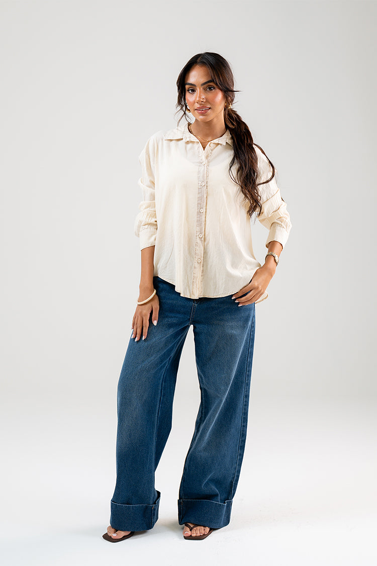 Classic Button-Front Shirt