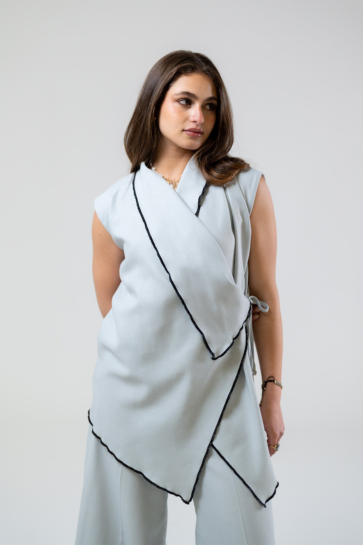 Asymmetric Wrap Top