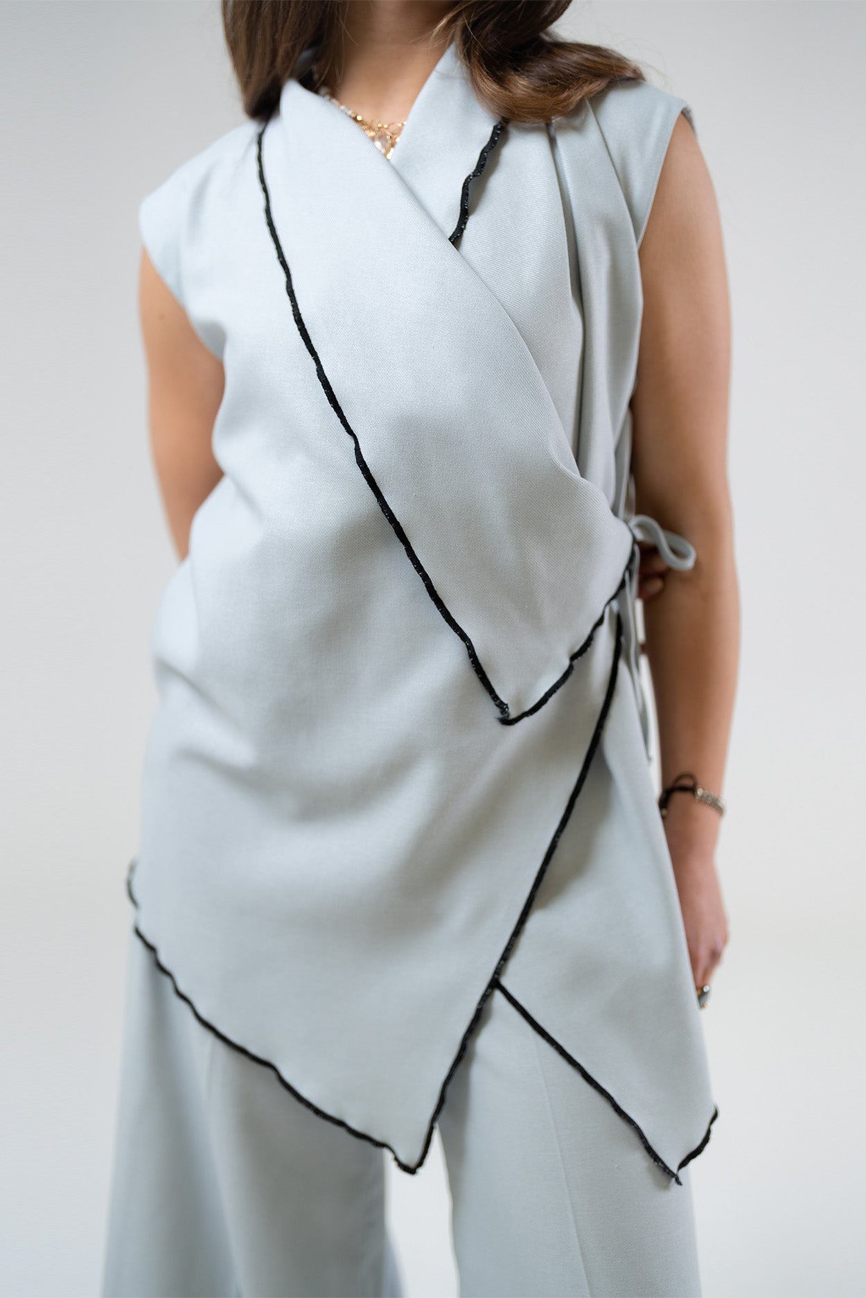 Asymmetric Wrap Top