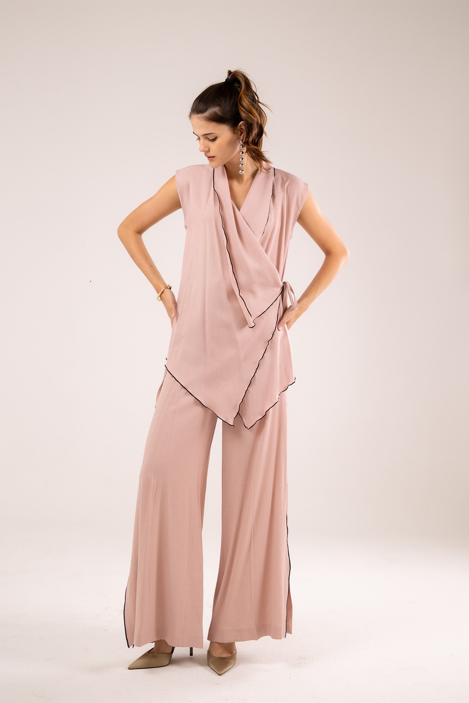 Asymmetric Wrap Top
