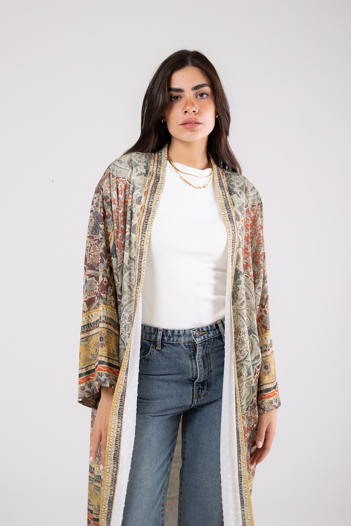 Flow Satin Kimono