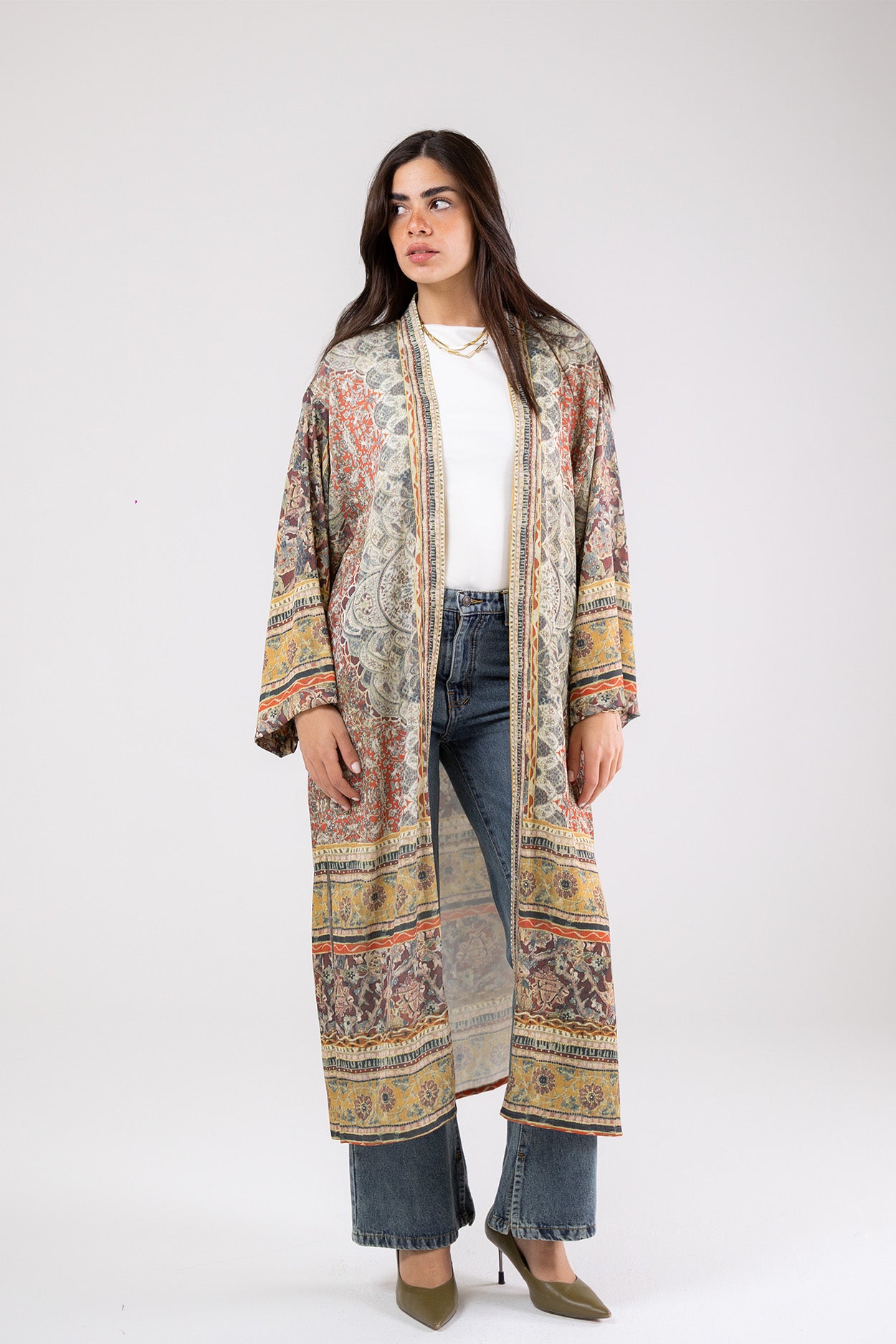 Flow Satin Kimono
