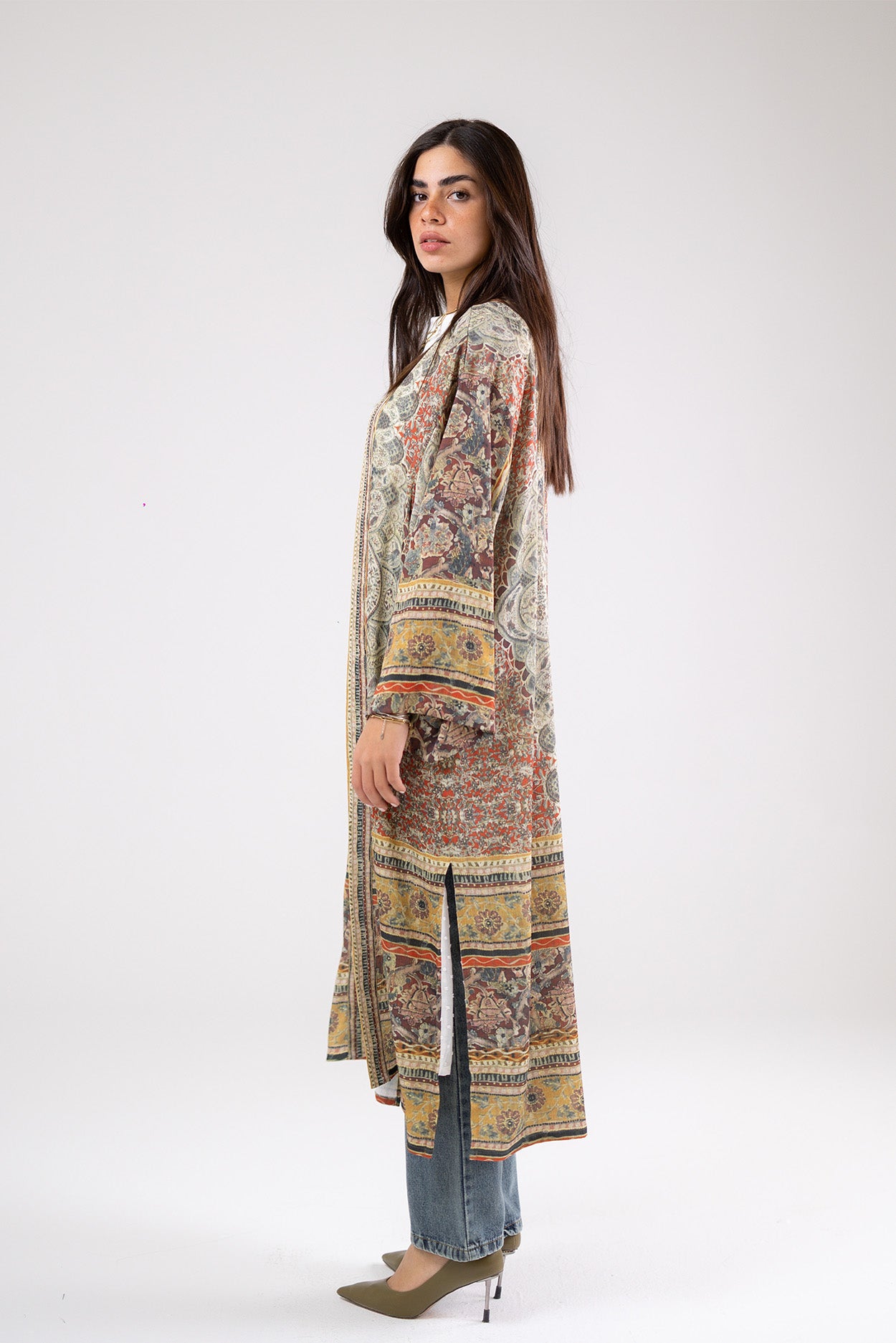 Flow Satin Kimono