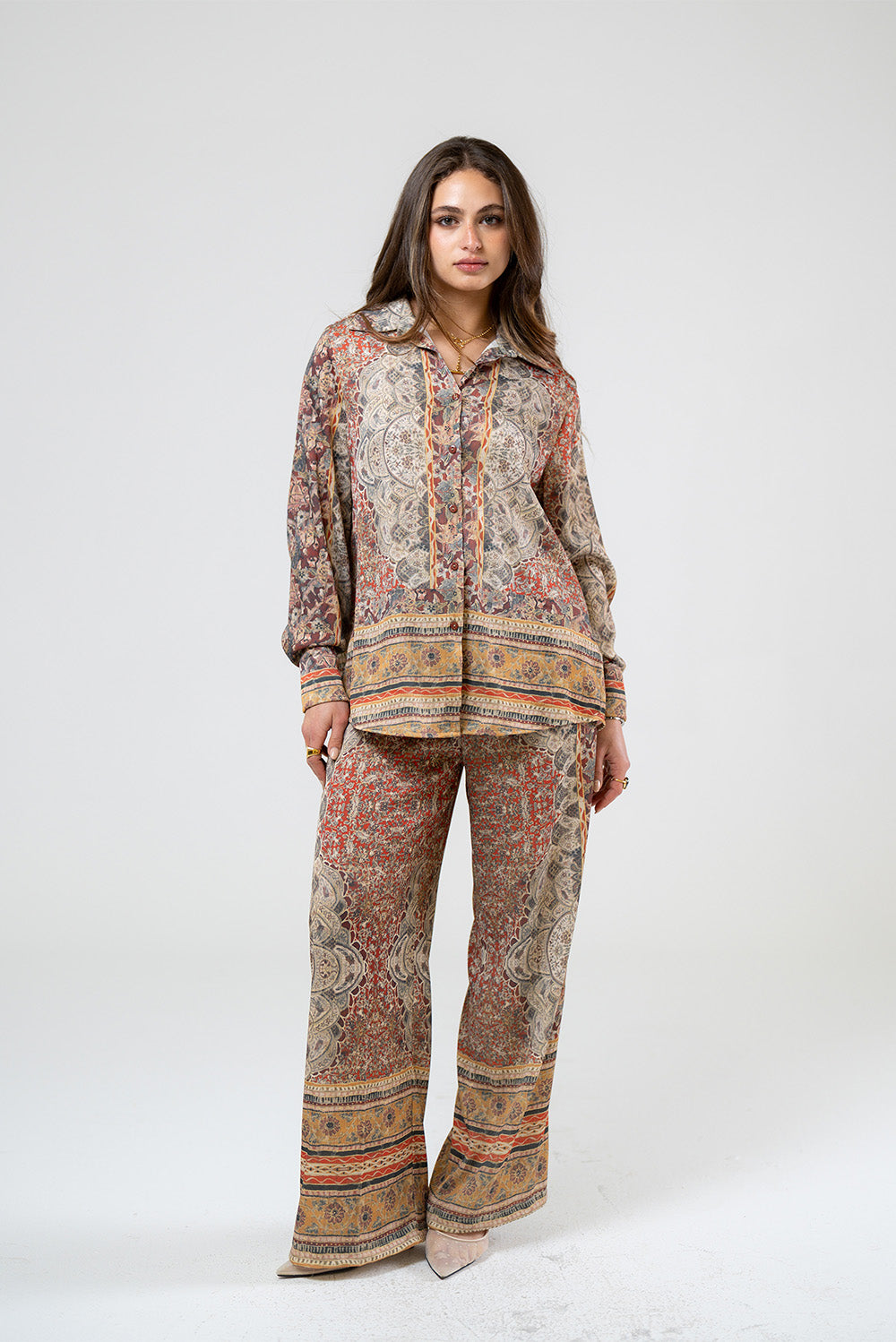 Wide-Leg Trousers