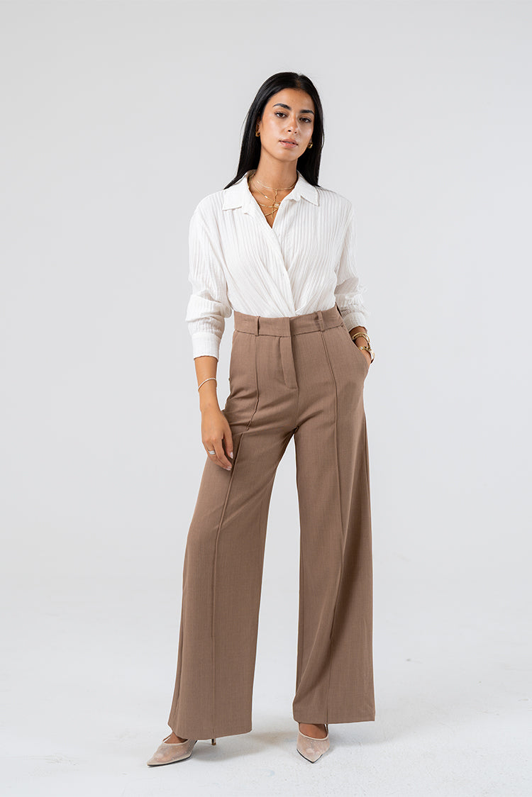 High-Waist Wide-Leg Pants