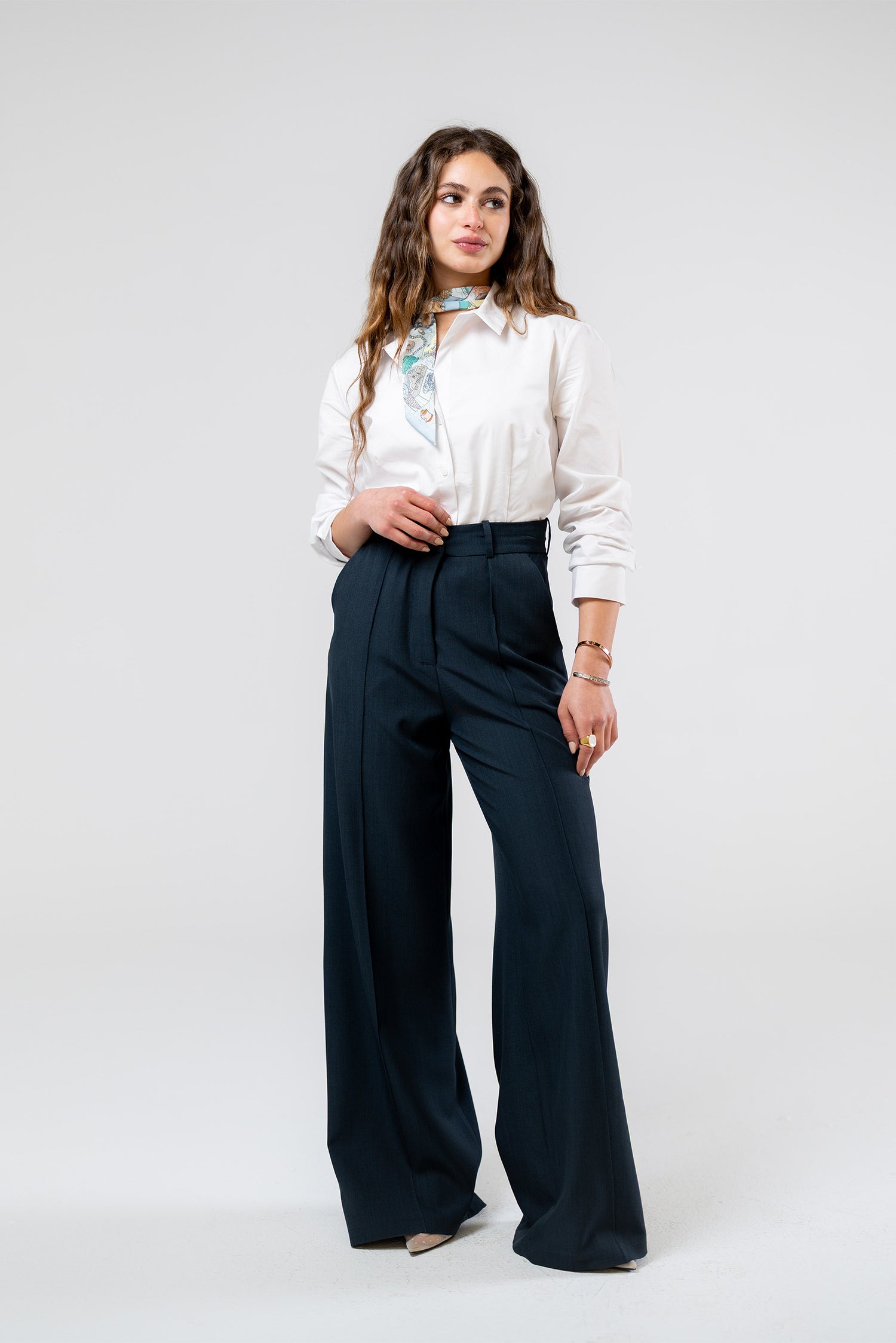 High-Waist Wide-Leg Pants