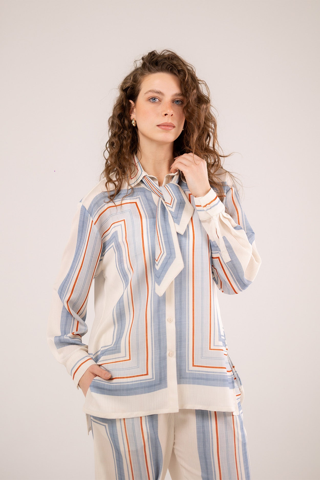 Pinstripe Long Shirt