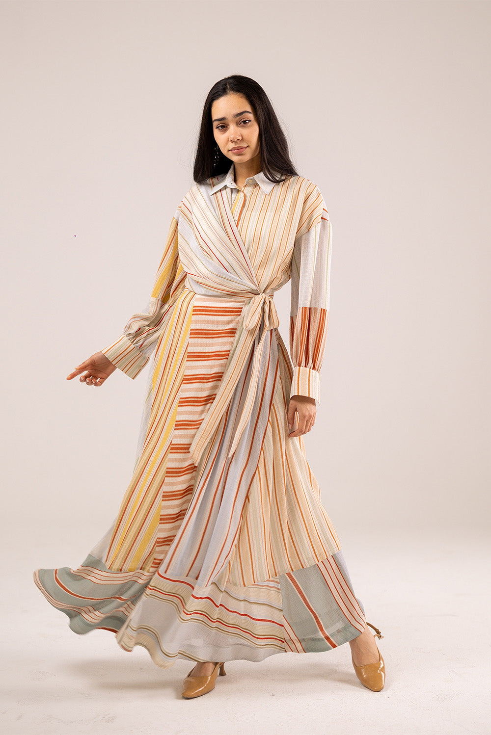 Colorful Stripped Dress