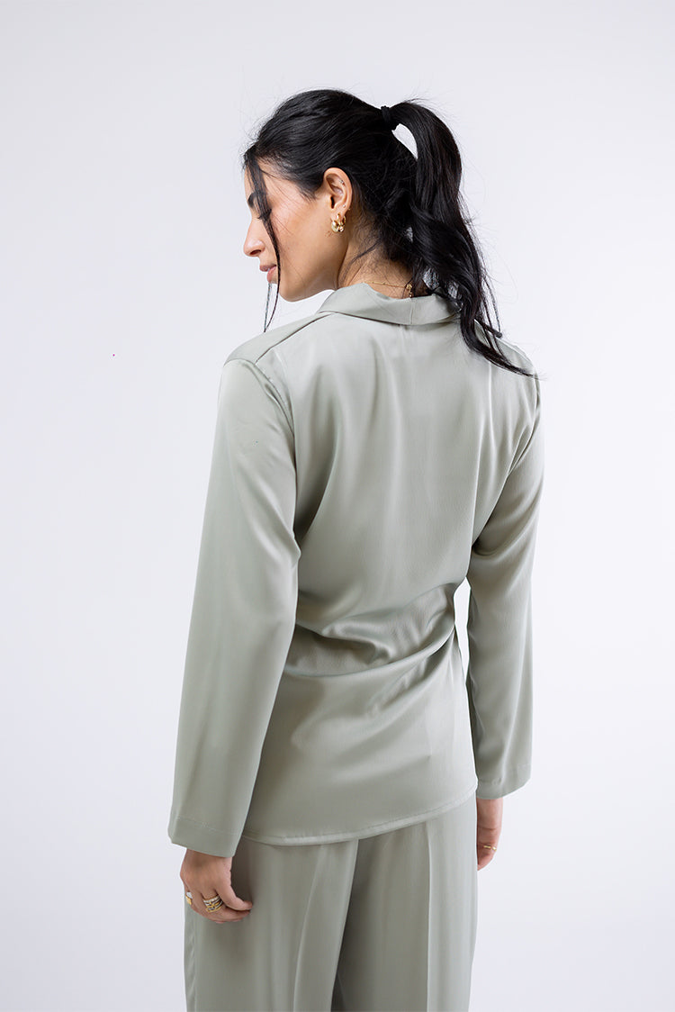 Satin Wrapped Top