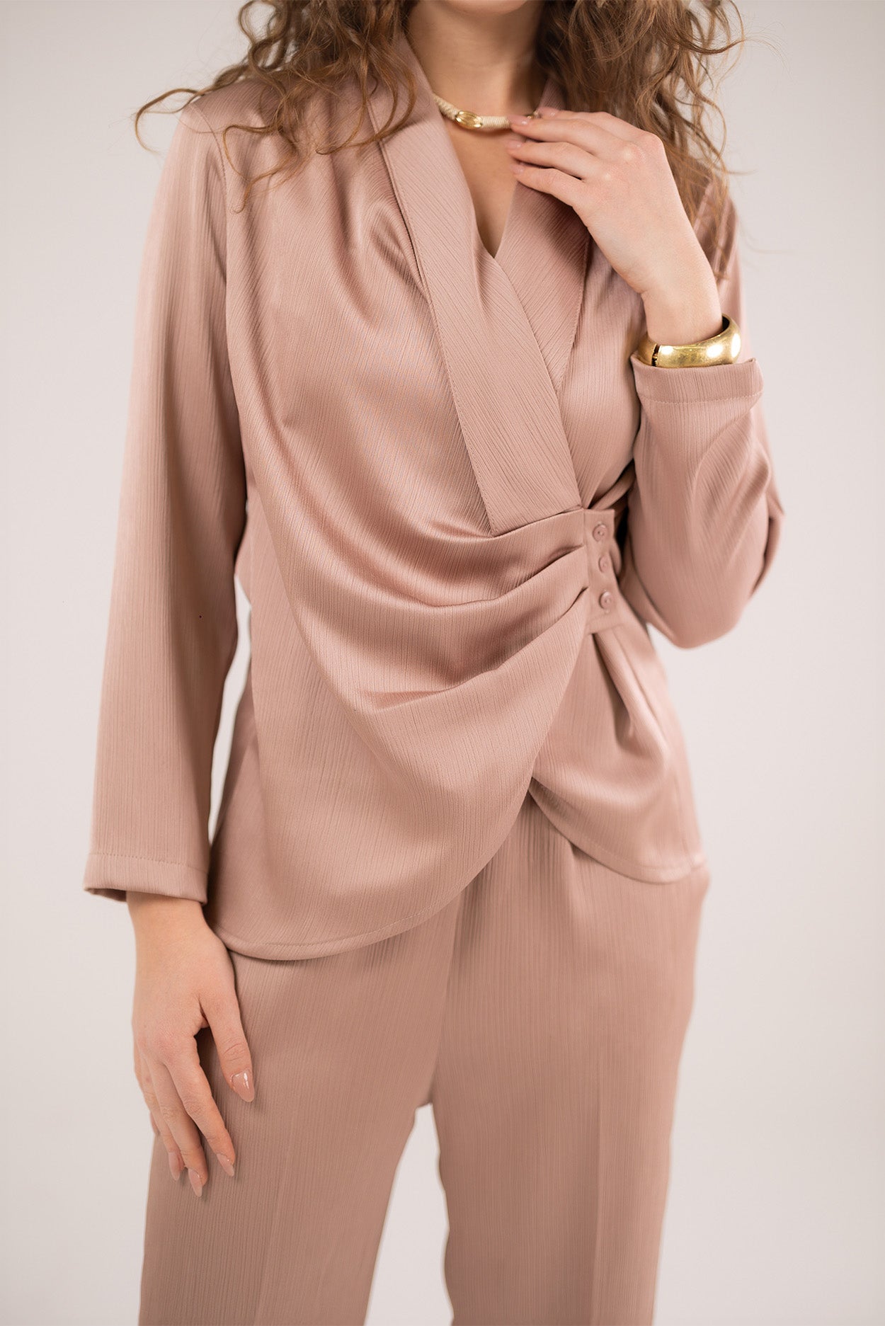Satin Wrapped Top