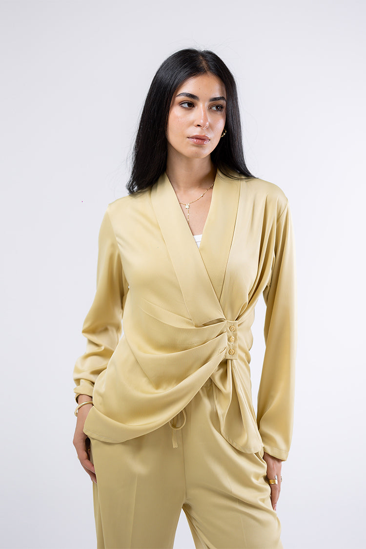 Satin Wrapped Top