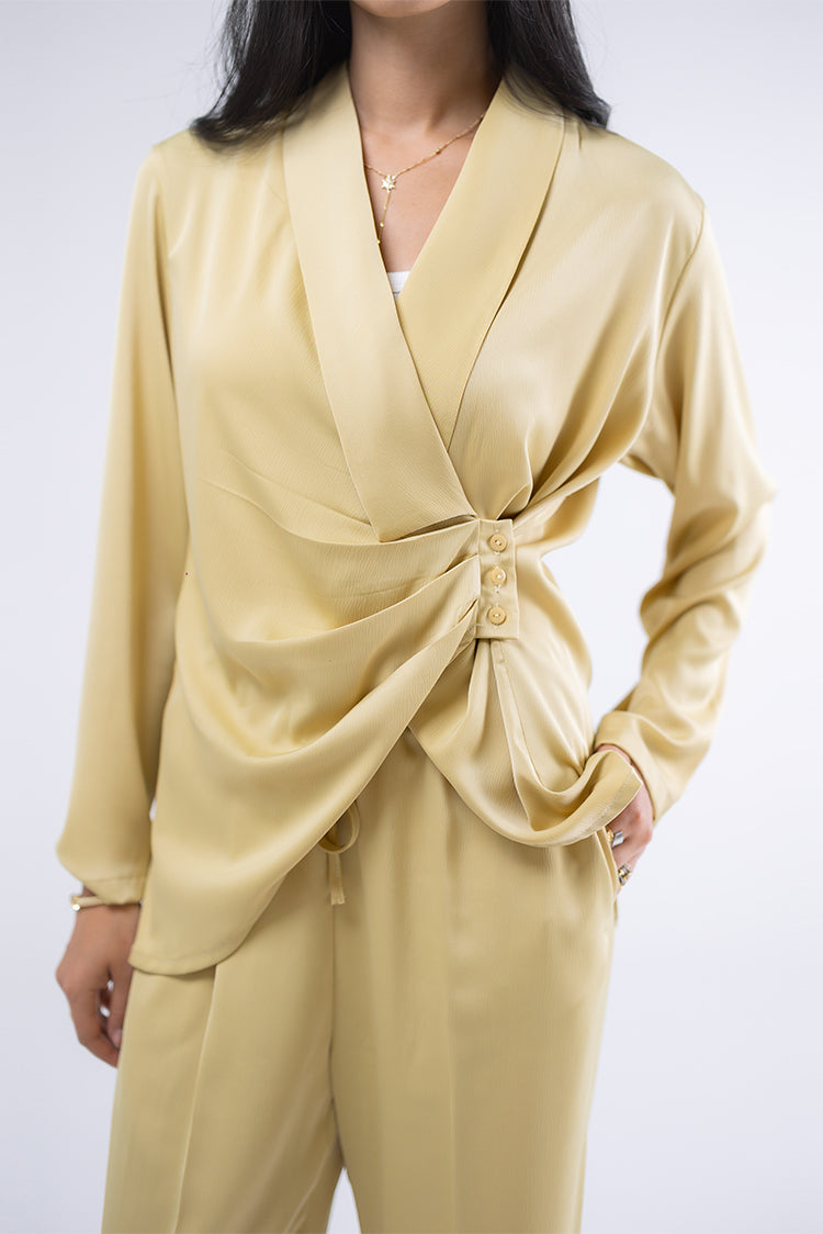 Satin Wrapped Top