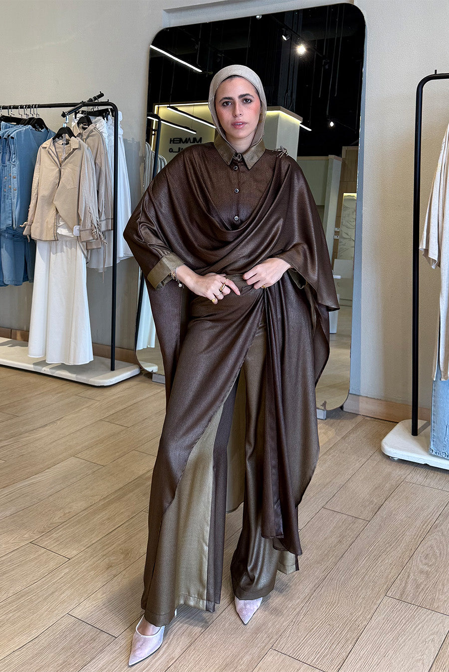 Elegant Gradient Long Shirt