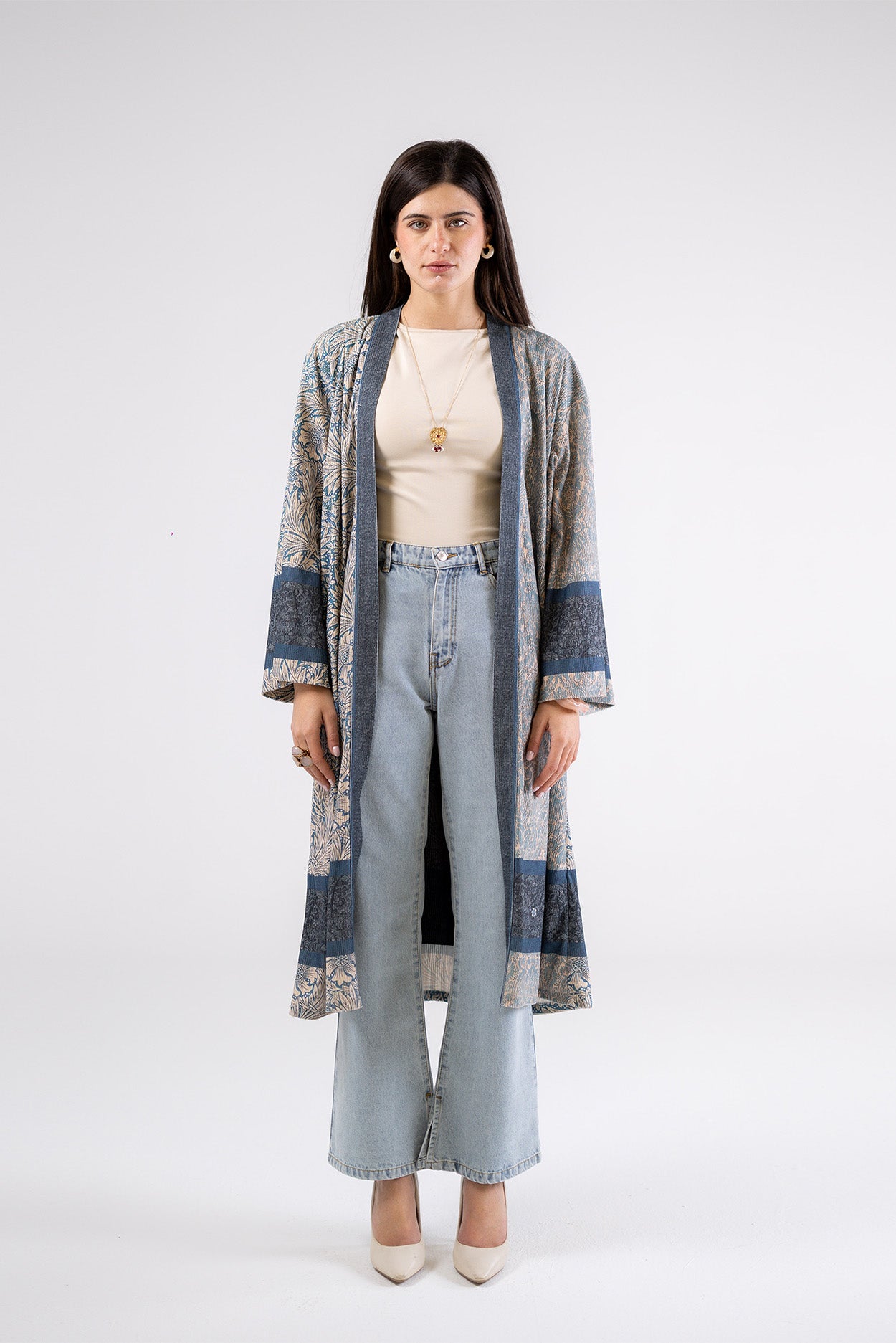 Open printed Cardigan