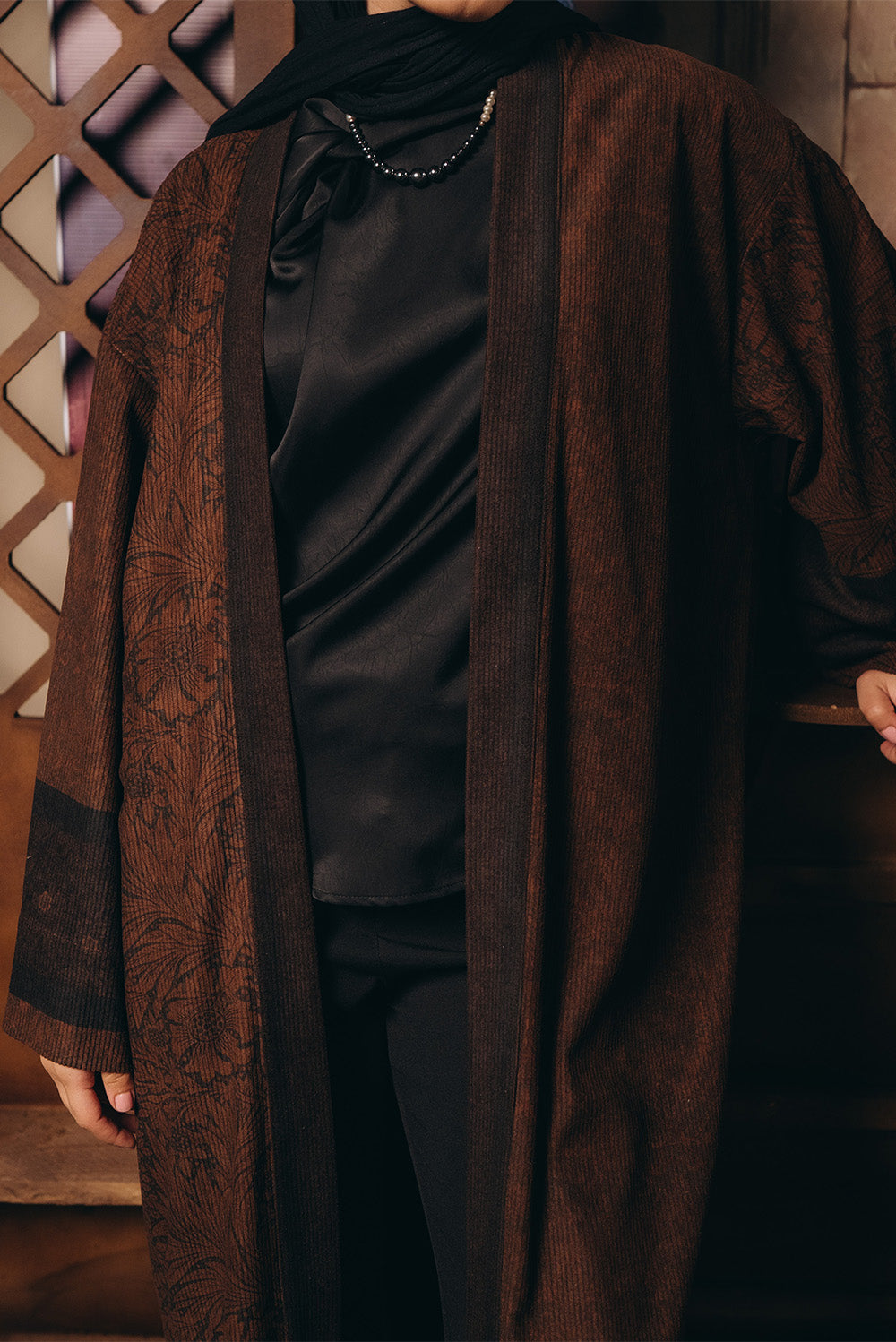 Open printed Cardigan