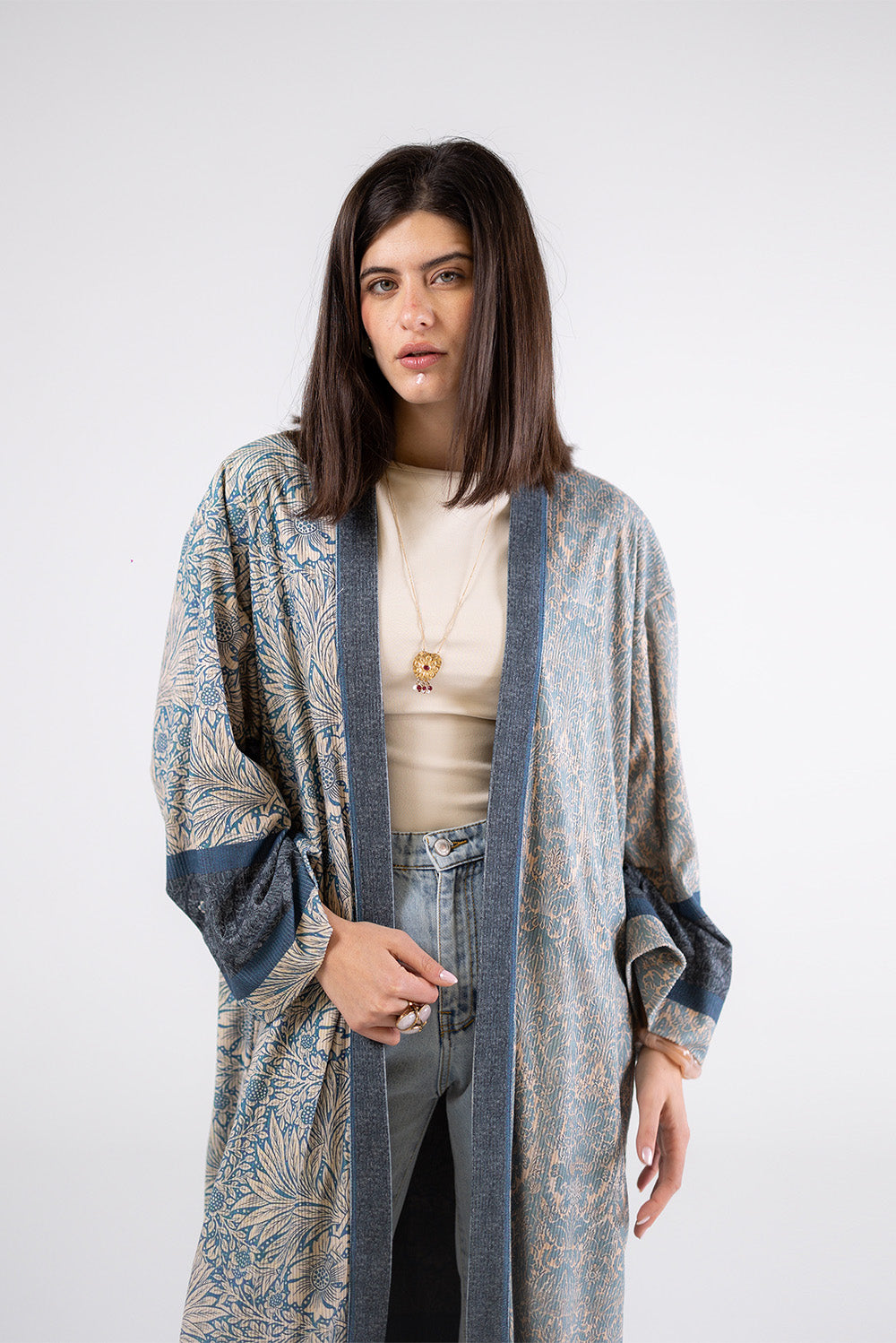 Open printed Cardigan