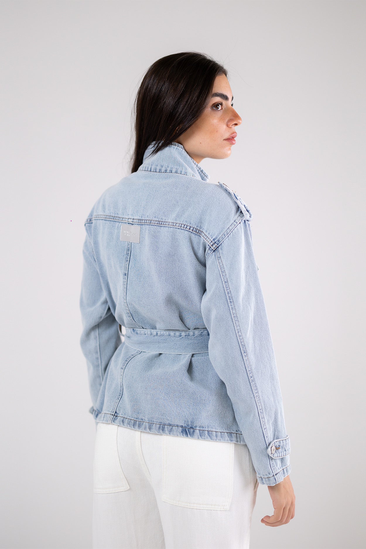 Belted Denim Jacket