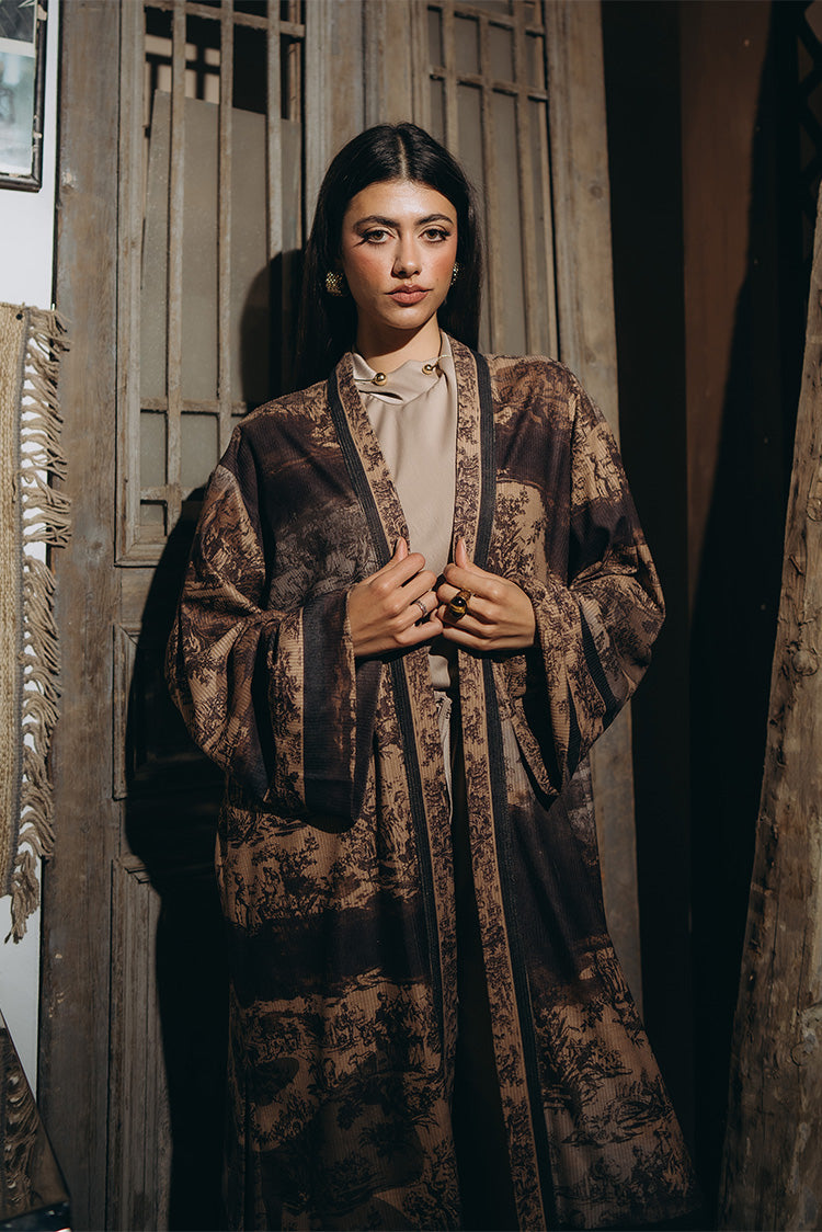 Velvety opened Kimono