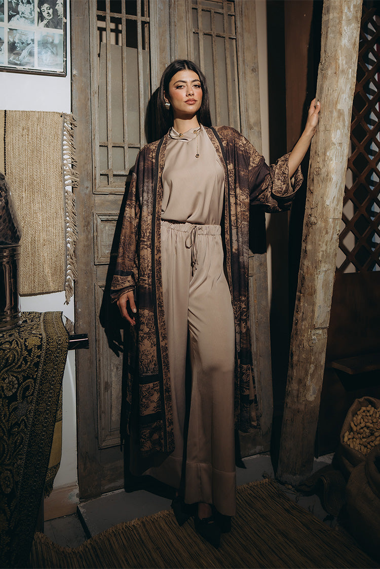 Velvety opened Kimono