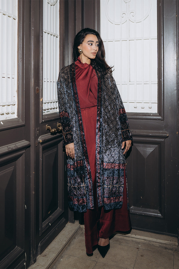 Patterned Long Cardigan