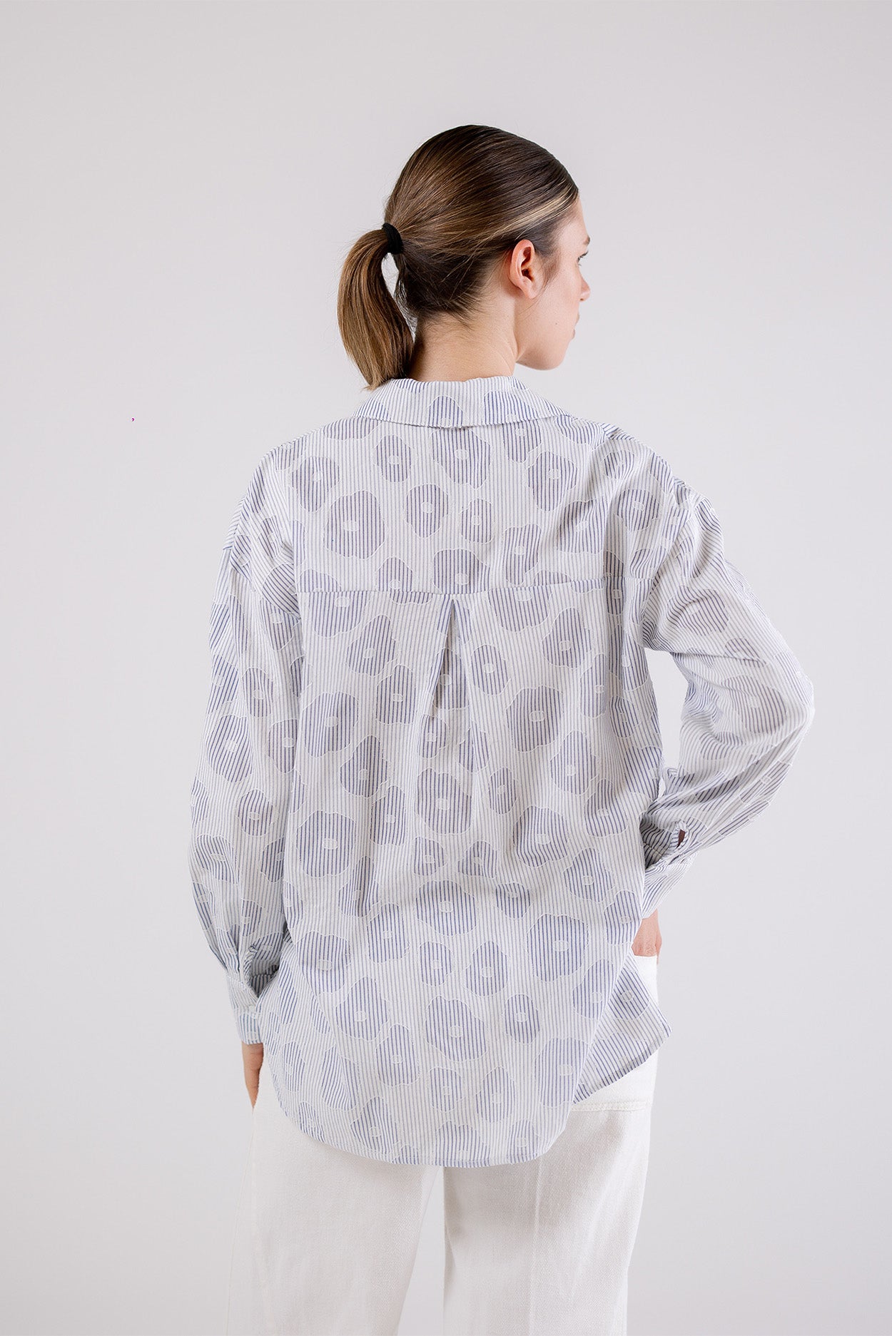 Printed Relaxed Fit Button-Up Shirt
