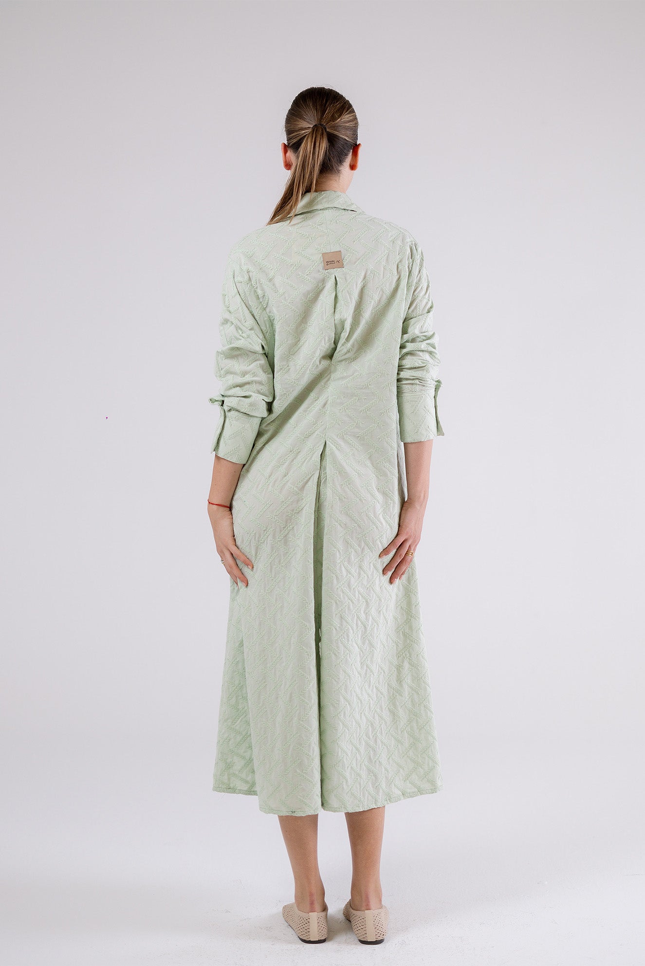 Textured Shirt Dress