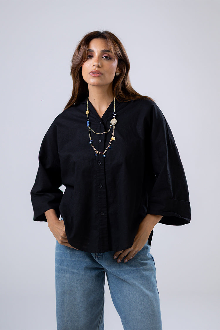 Coral Button-Up Shirt