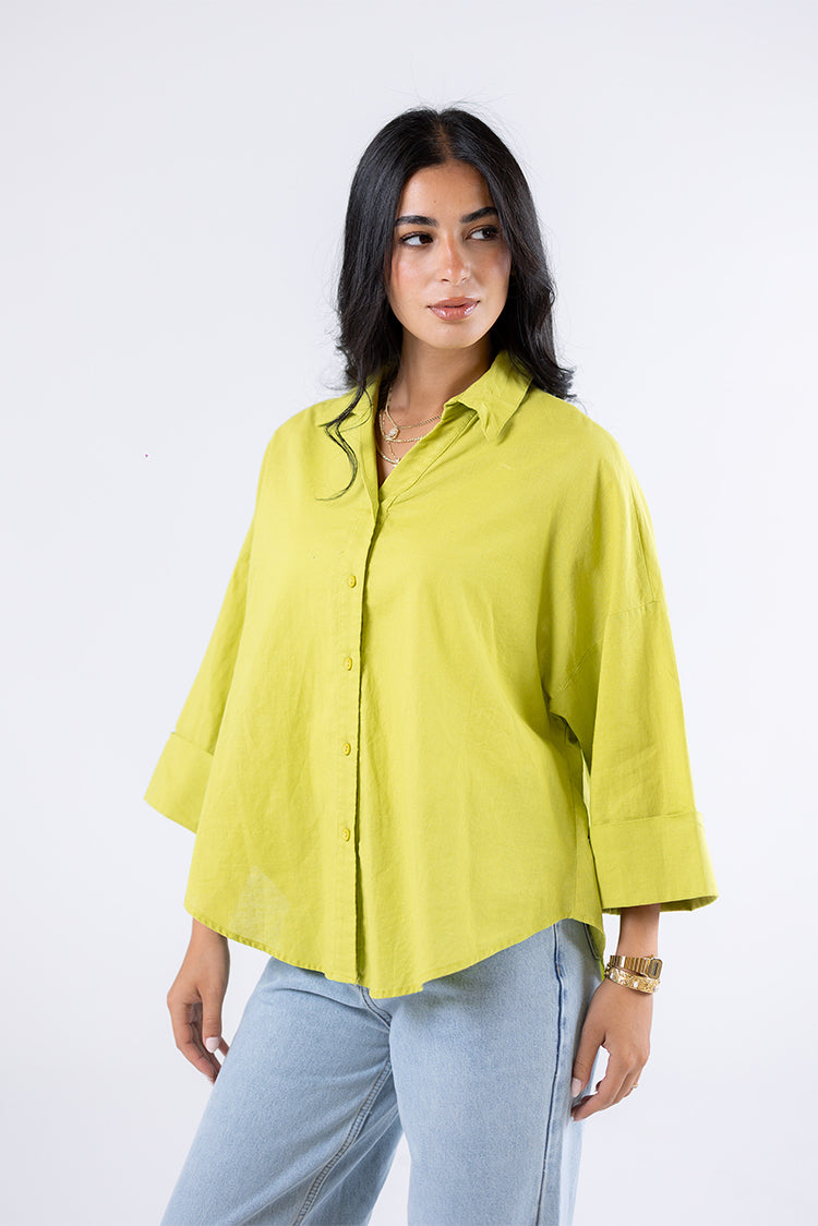 Coral Button-Up Shirt