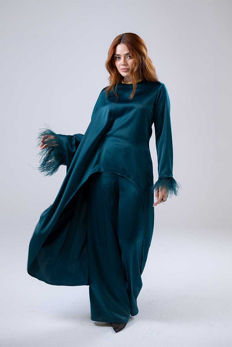 Satin Asymmetric Blouse