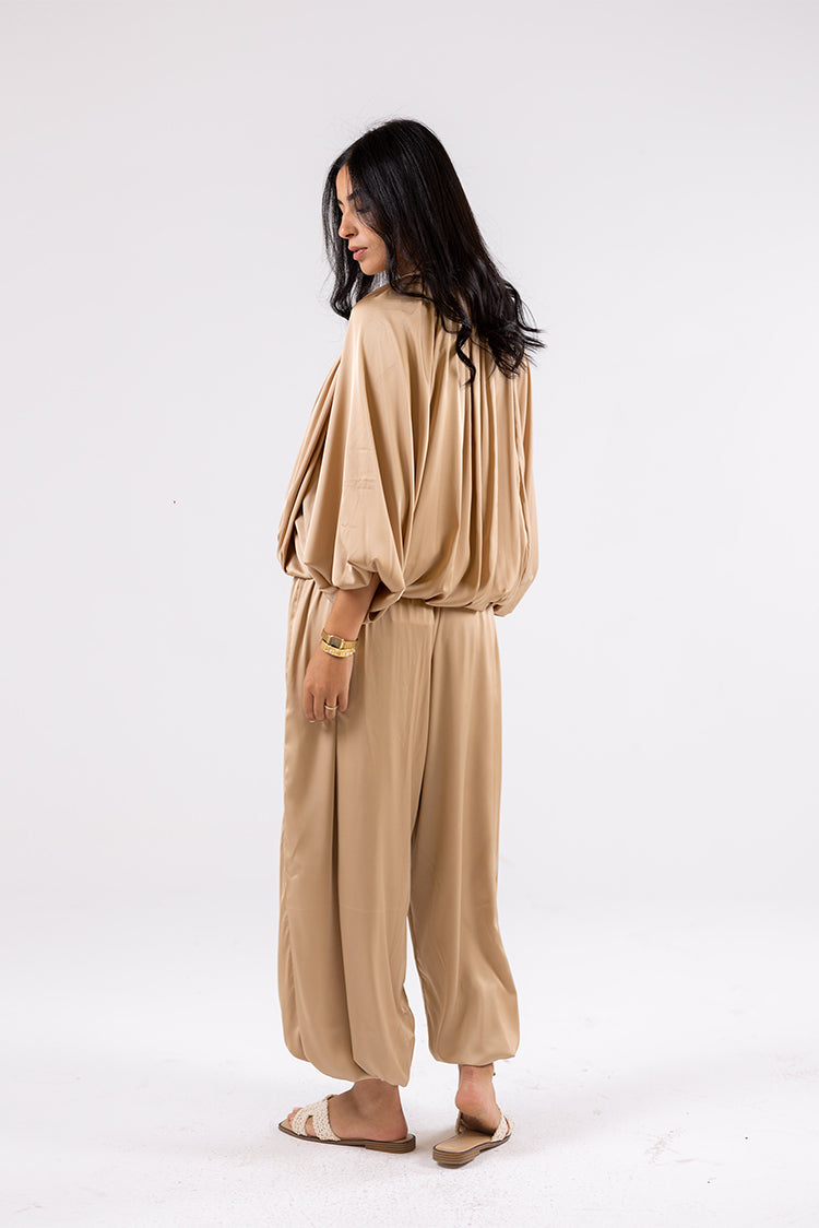 Balloon satin Pants
