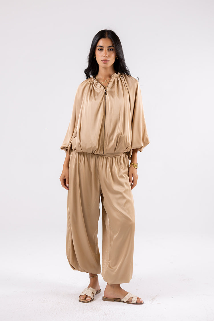Balloon satin Pants