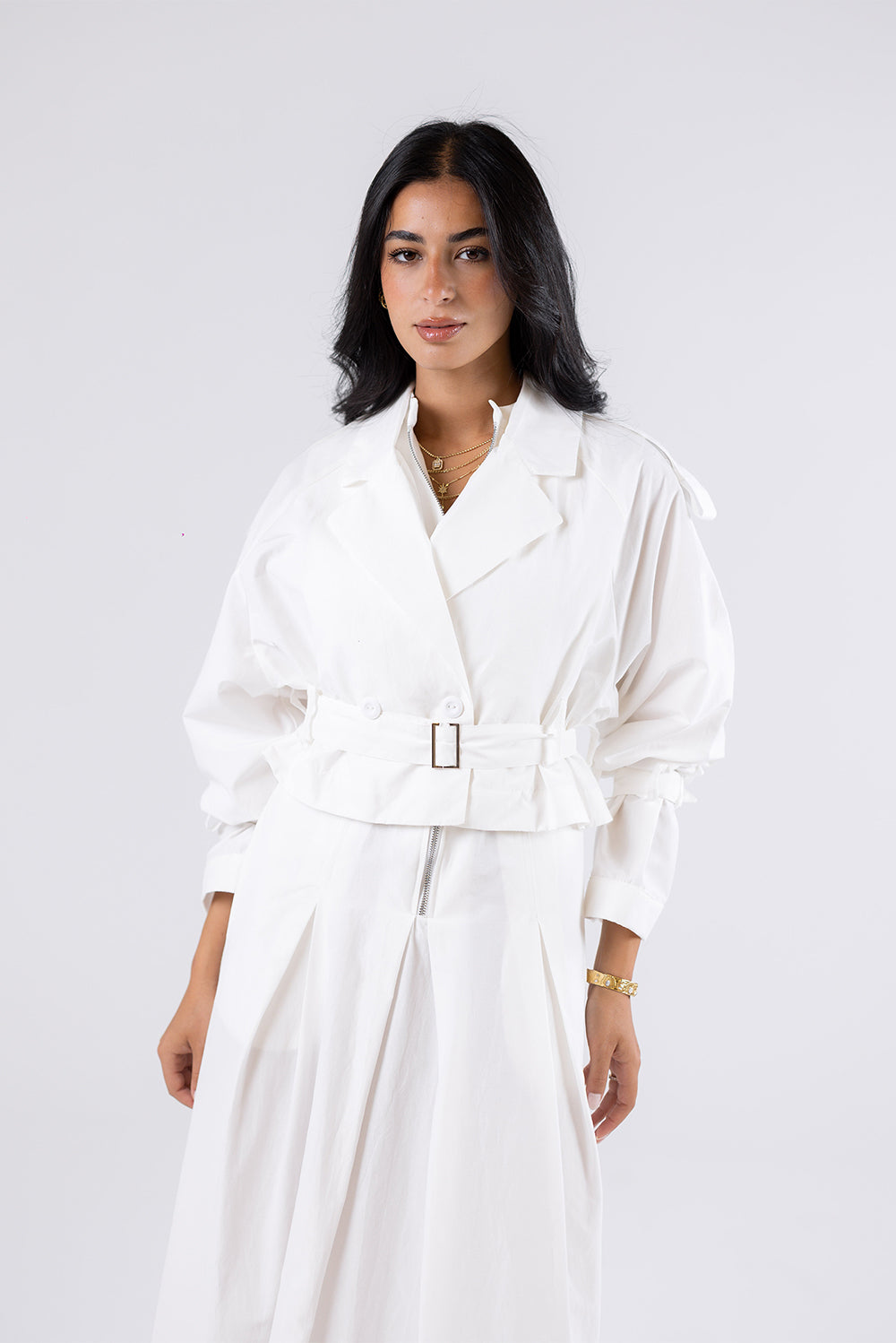 Belted Cropped Jacket