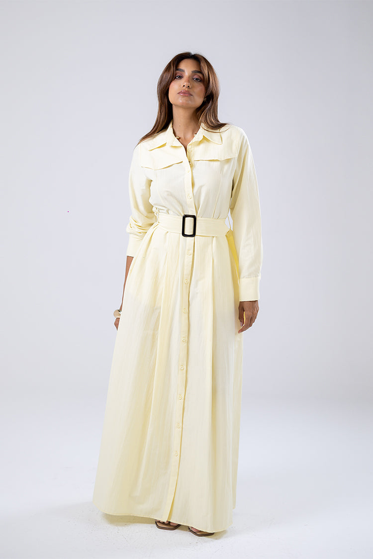 Belted Shirt Dress
