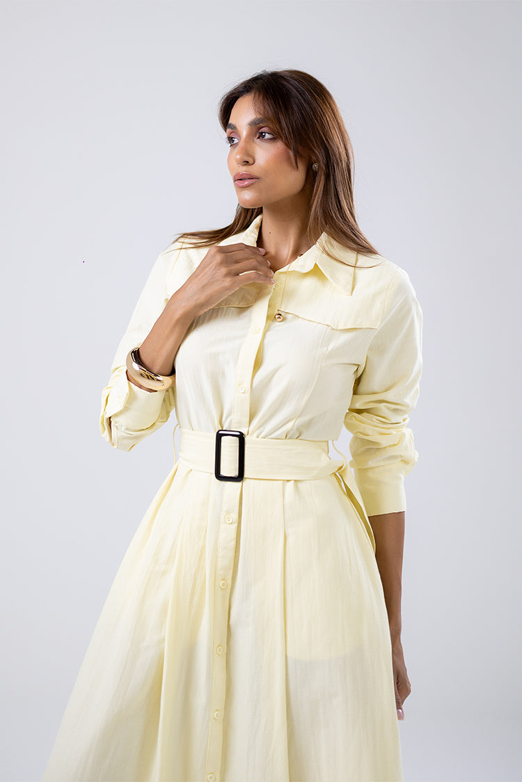 Belted Shirt Dress
